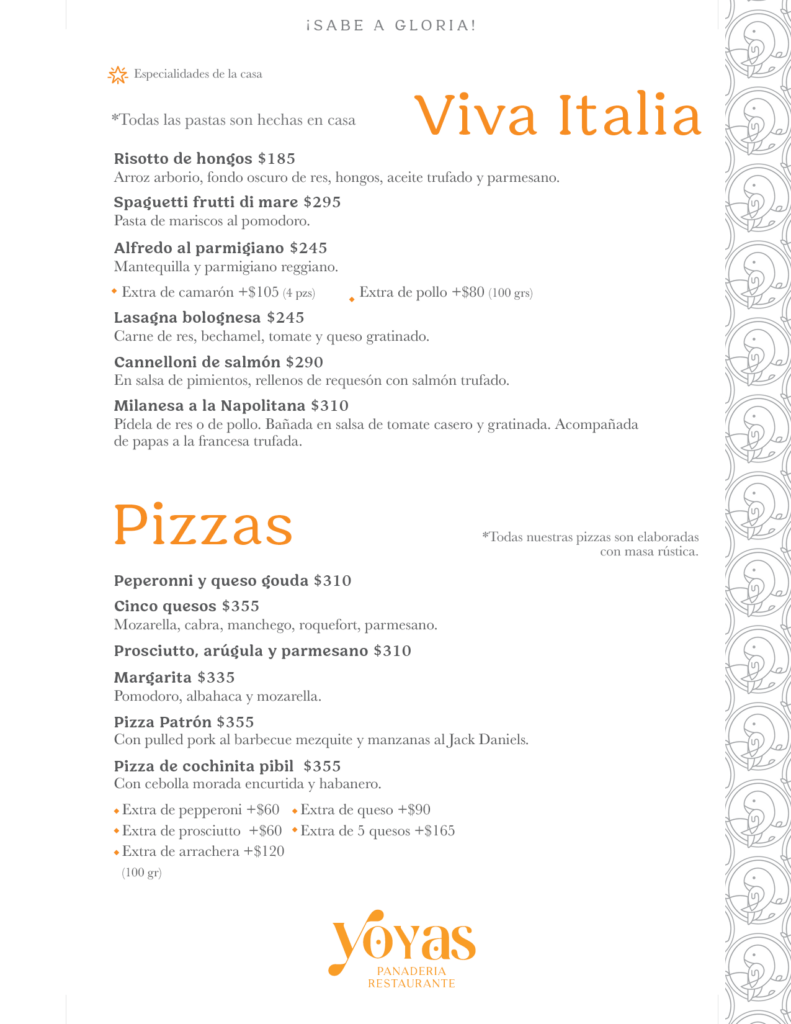 Menú Yoyas 2515